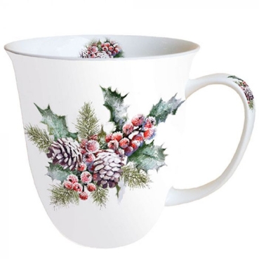 Ambiente Tasse Mug 0,4 l Holly and Berries