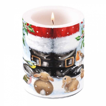 Ambiente Kerze BIG 12 x 10 cm Looking up to Santa