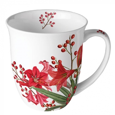 Ambiente Tasse 0,4 l Christmas Bouquet White