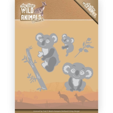 Amy Design Die Schneideschablone Wild Animals Outback Koala