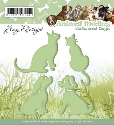 Amy Design Dies Animal Medley Cats and Dogs