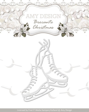 Amy Design Dies Brocante Christmas Figure Skates