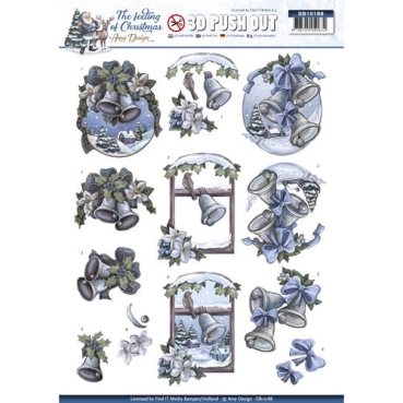 Amy Design 3D Stanzbogen The Feeling of Christmas - Christmas Bells