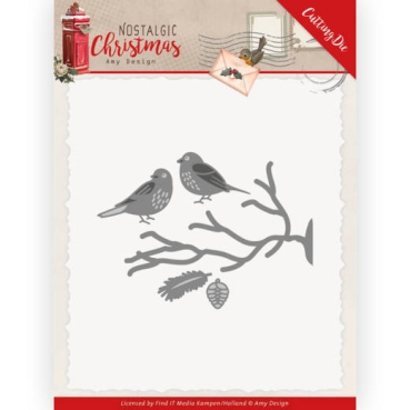 Amy Design Die Schneideschablone Nostalgic Christmas Birds