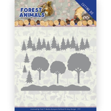Amy Design Die Schneideschablone Forest Animals In the Forrest