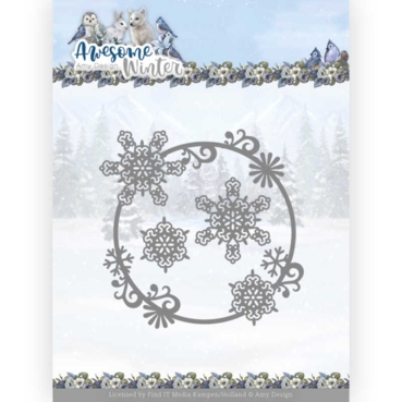 Amy Design Die Schneideschablone Awesome Winter - Winter Swirl Circle