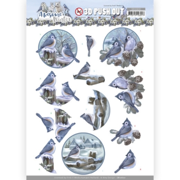 3D Pushout / Stanzbogen Amy Design Awesome Winter Winter Birds
