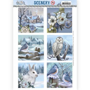 Amy Design Stanzbogen Scenery Awesome Winter Square