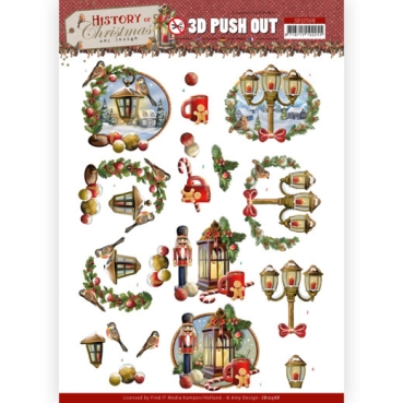 3D Pushout / Stanzbogen Amy Design History of Christmas - Christmas Lanterns