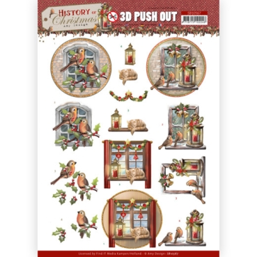 3D Pushout / Stanzbogen Amy Design History of Christmas - Christmas Window