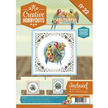 Amy Design Creative Hobbydots 22 Colourful Feathers