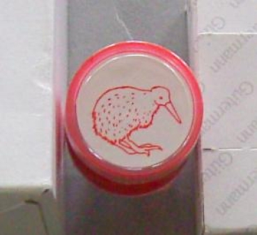 Doppelseitiger Stempel Kiwi