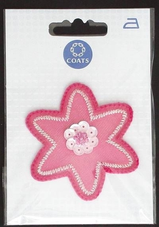 Coats Applikation je Stück Stern mit Pailetten