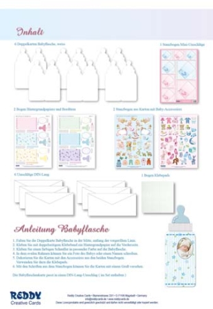 Preview: Reddy Cards Babyflaschenkarten