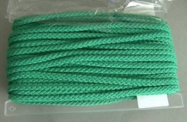 Geflochtene Baumwollkordel pro Meter 10 mm grün