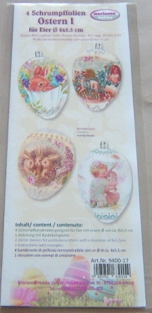 Preview: Schrumpfbanderolen Ostern I für Eier 8 x 5,5 cm