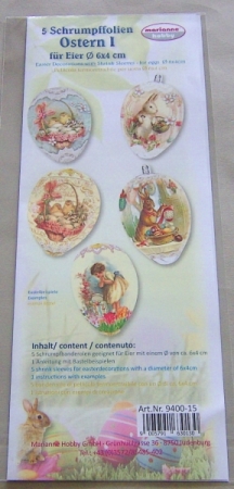 Preview: Schrumpfbanderolen Ostern I für Eier 6 x 4 cm