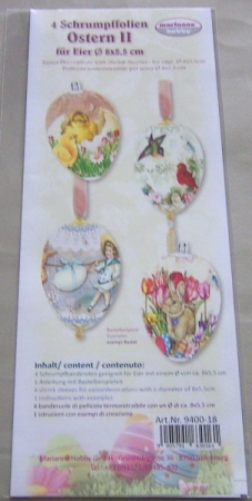 Preview: Schrumpfbanderolen Ostern II für Eier 8 x 5,5 cm