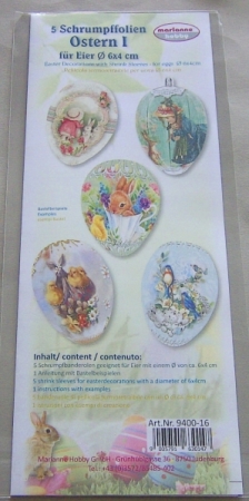 Preview: Schrumpfbanderolen Ostern II für Eier 6 x 4 cm