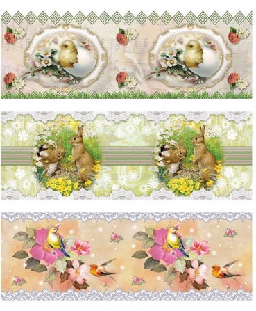 Schrumpfbanderolen Ostern II für Eier von 8 x 5,5 cm bis 10 x 7 cm