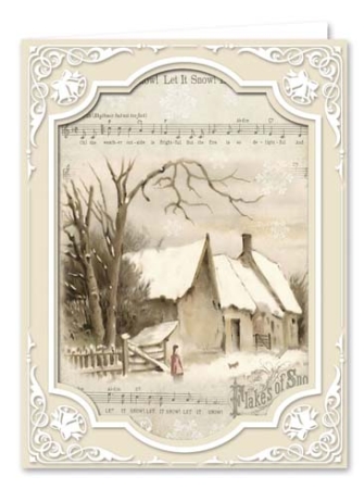 Preview: Bastelmappe Nostalgische Weihnachtskarten
