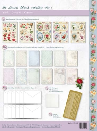 Preview: Reddy Cards Bastelmappe Classic Roses
