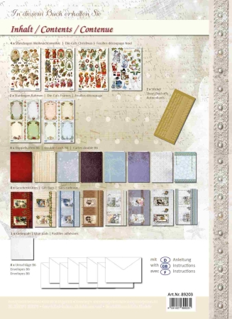Preview: Reddy Cards Bastelmappe Weihnachtskarten & Geschenktüten