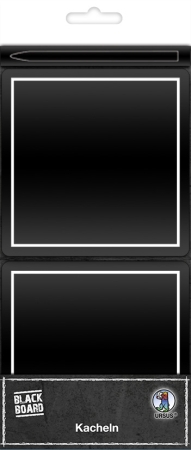 Ursus  Blackboard Kacheln 8 Stück viereckig 10 x 10 cm schwarz