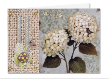Preview: Blumenkarten mit Transparentpapier Frühlingsblumen