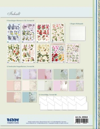 Preview: Bastelmappe Blumen Vintage 2