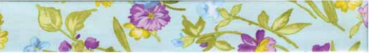 PES Blumen Schrägband pro Meter türkis