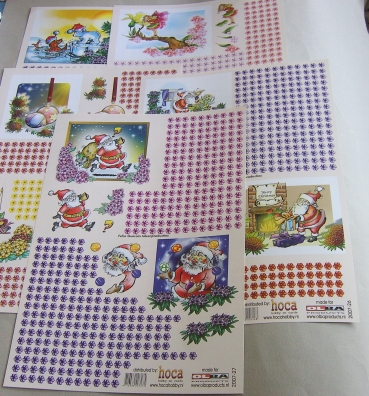 Set mit 5 Motiven zum Arbeiten mit der Blumenzange