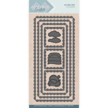 Card Deco Essentials Slim Line Dies / Stanzschablonen Slimline Clouds