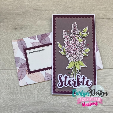 Preview: Carlijn Design Snijmallen Mini Slimline Kaart + Envelop Stanzschablone