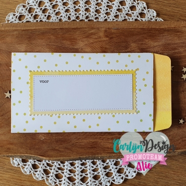 Preview: Carlijn Design Snijmallen Mini Slimline Kaart + Envelop Stanzschablone