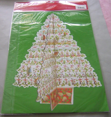 Caspari 3D Adventskalender "12 Days of Christmas Tree"