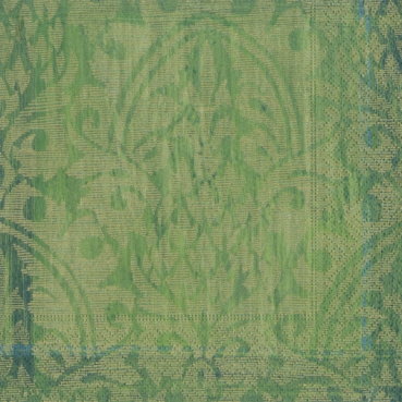 Caspari Lunch Serviette pro Stück Emerald Damask
