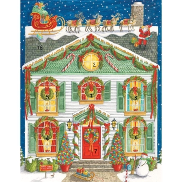 Caspari Adventskalender Home for Christmas