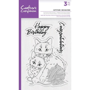 Crafter's Companion Clear Stamp Cattitude