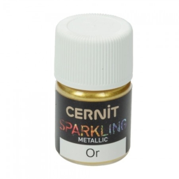 Cernit Sparkling 3 Gramm gold metallic