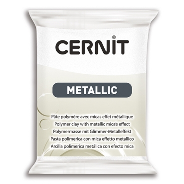 Cernit Metallic 63 x 55 x 15 mm perlmuttweiss