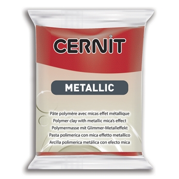 Cernit Metallic 63 x 55 x 15 mm rot