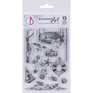 Ciao Bella Clear Stamp Set It's Time to Relax