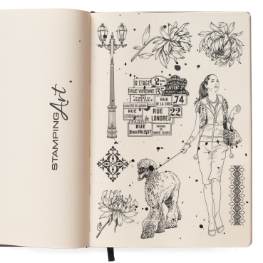 Preview: Ciao Bella Clear Stamp Set Walk in Paris