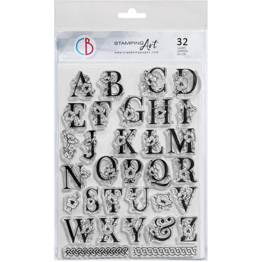 Ciao Bella Stamp Set Stempelset Floral Alphabet