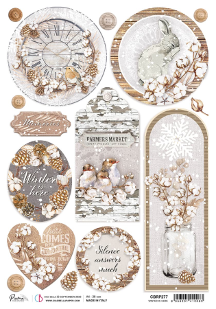 Ciao Bella Rice Paper A4 Winter is Here