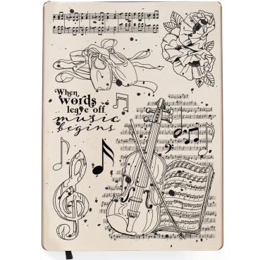 Preview: Ciao Bella Stamp Set Stempelset Music Begins