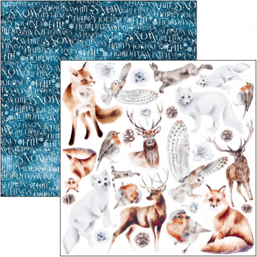 Preview: Ciao Bella 6 x 6 Inch Fussy Cut Pad Winter Journey