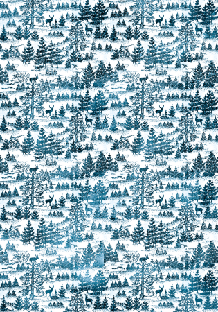 Preview: Ciao Bella Paper Patterns A4 Vellum Winter Journey