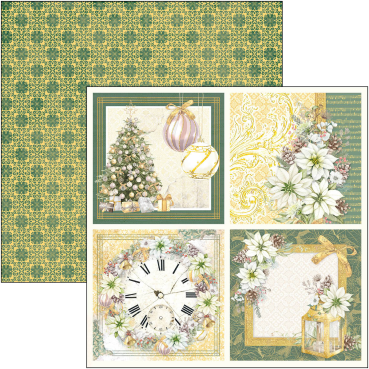 Preview: Ciao Bella 12 x 12 Inch Sparkling Christmas Paper Patterns